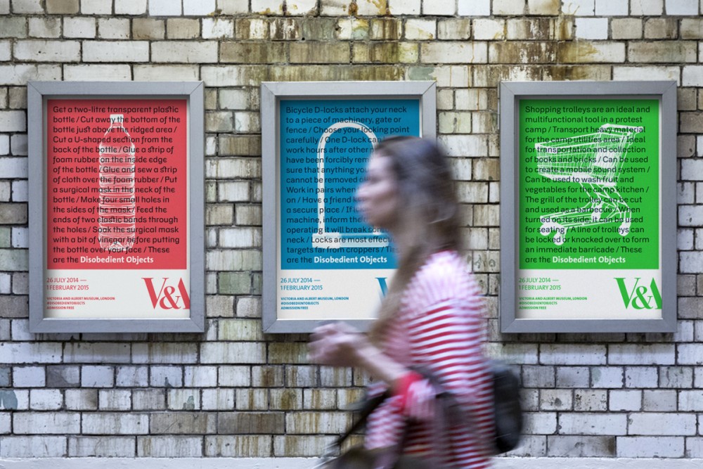 Win a set of V&A exhibition posters by Barnbrook Studio
